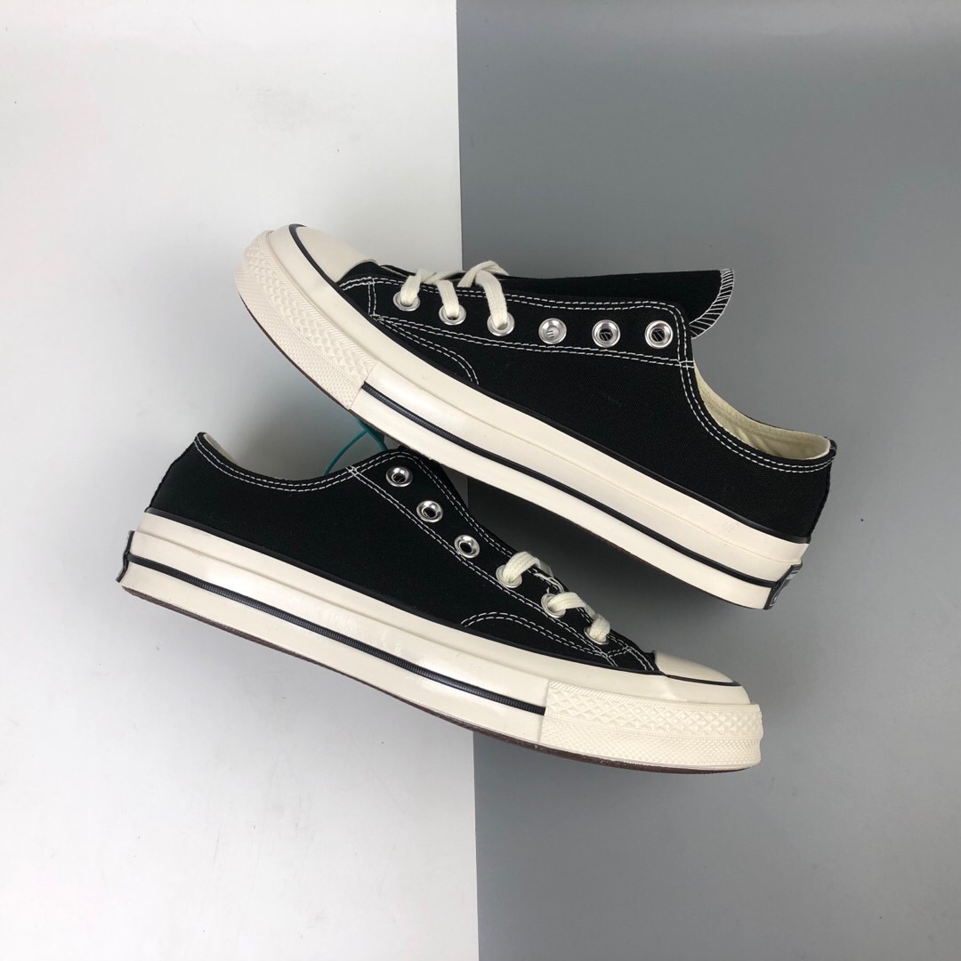 140 得物版本 Converse Chuck Taylor All Star 1970s 复古三星标低帮休闲运动硫化百搭板鞋 162058C