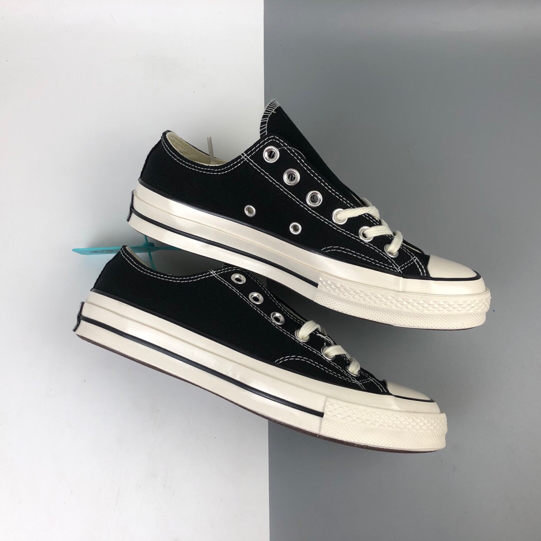 140 得物版本 Converse Chuck Taylor All Star 1970s 复古三星标低帮休闲运动硫化百搭板鞋 162058C
