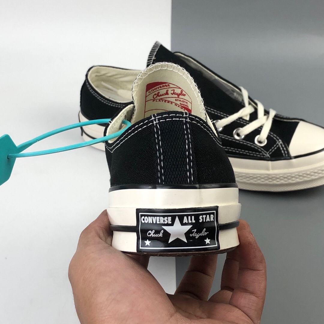 140 得物版本 Converse Chuck Taylor All Star 1970s 复古三星标低帮休闲运动硫化百搭板鞋 162058C