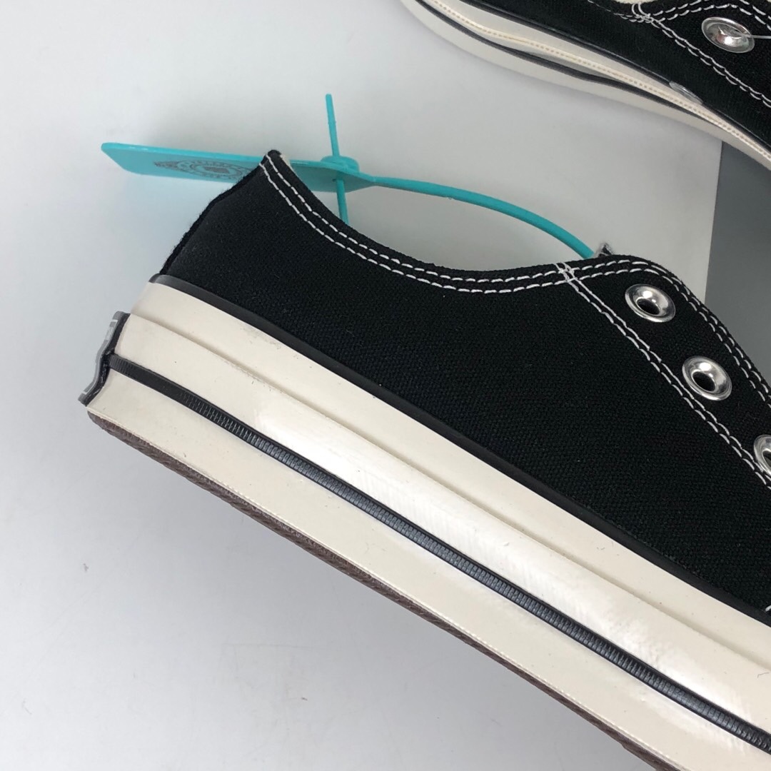 140 得物版本 Converse Chuck Taylor All Star 1970s 复古三星标低帮休闲运动硫化百搭板鞋 162058C