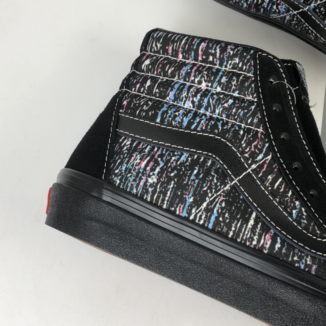 160 Vans Vault OG SK8-Hi Lx 全黑雪花点麂皮帆布复古休闲板鞋 VN0A4BVB2SW