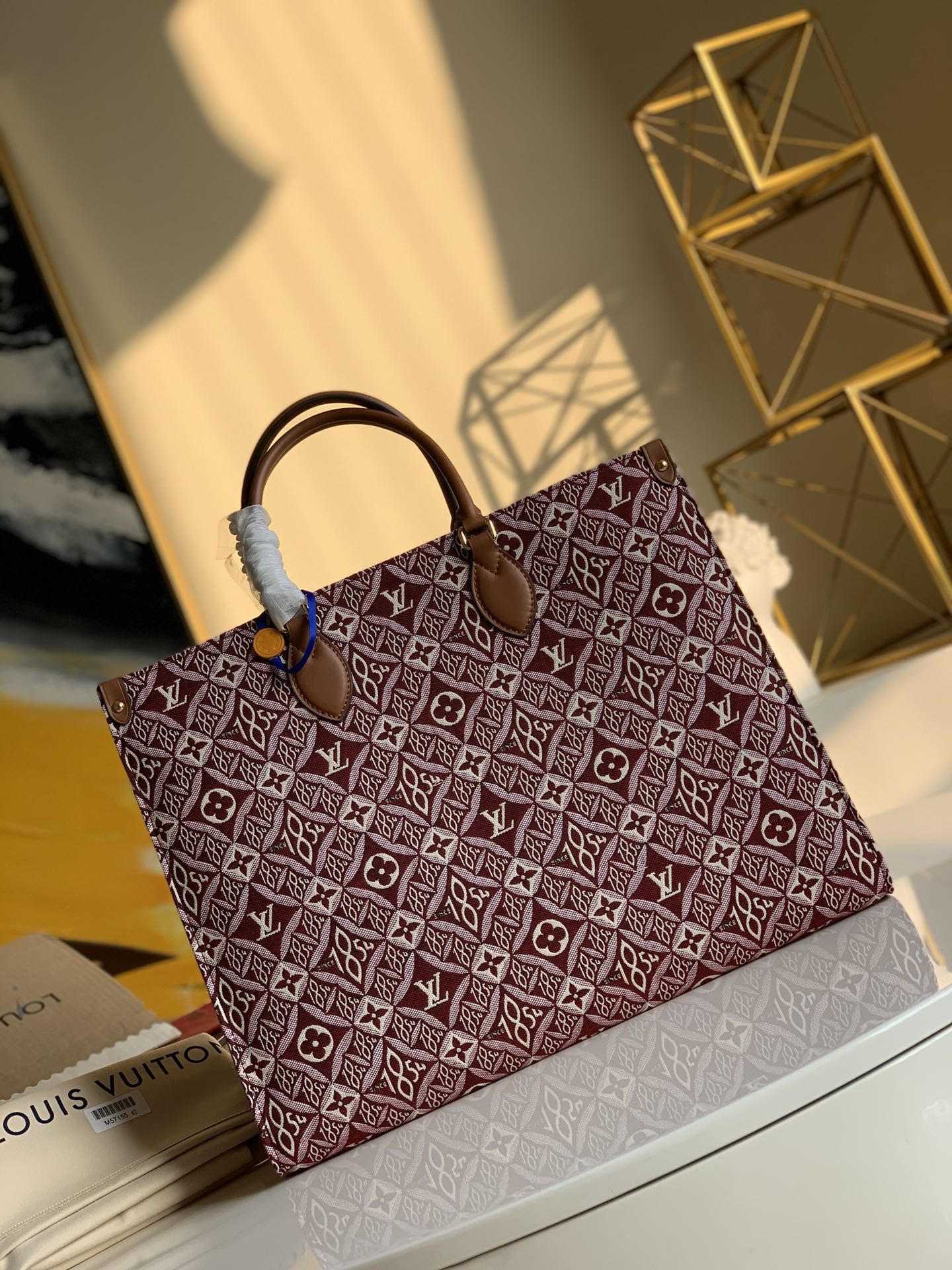 Louis Vuitton LV Onthego Bags Handbags Red Printing Mini M57185