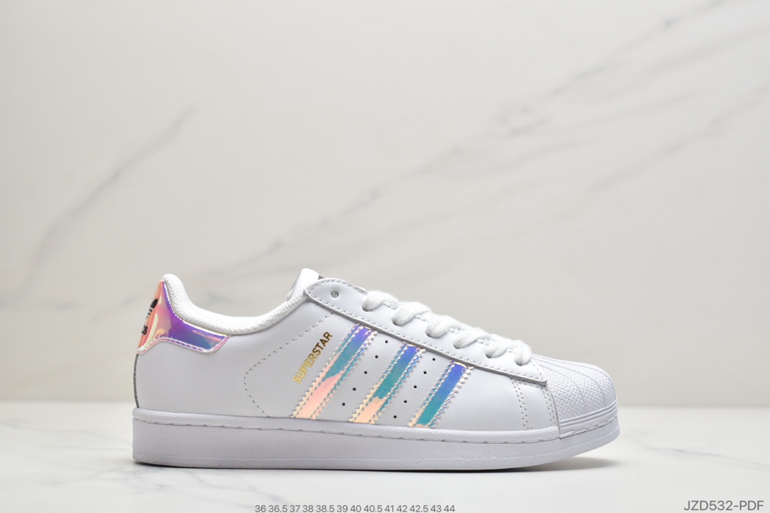 140 公司级Adidas三叶草Superstar贝壳头头层皮软蓝 AF5666
