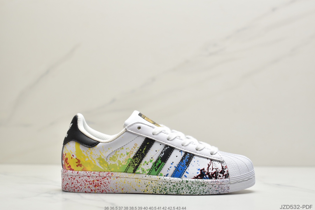 140 公司级Adidas三叶草Superstar贝壳头头层皮软蓝 AF5666