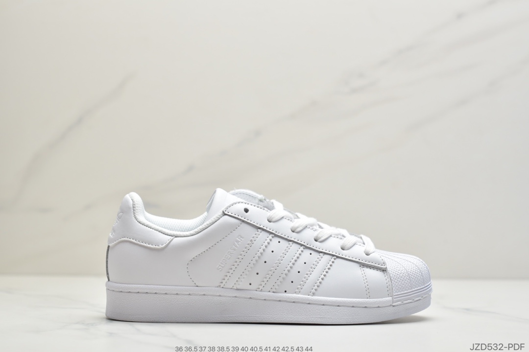 140 公司级Adidas三叶草Superstar贝壳头头层皮软蓝 AF5666