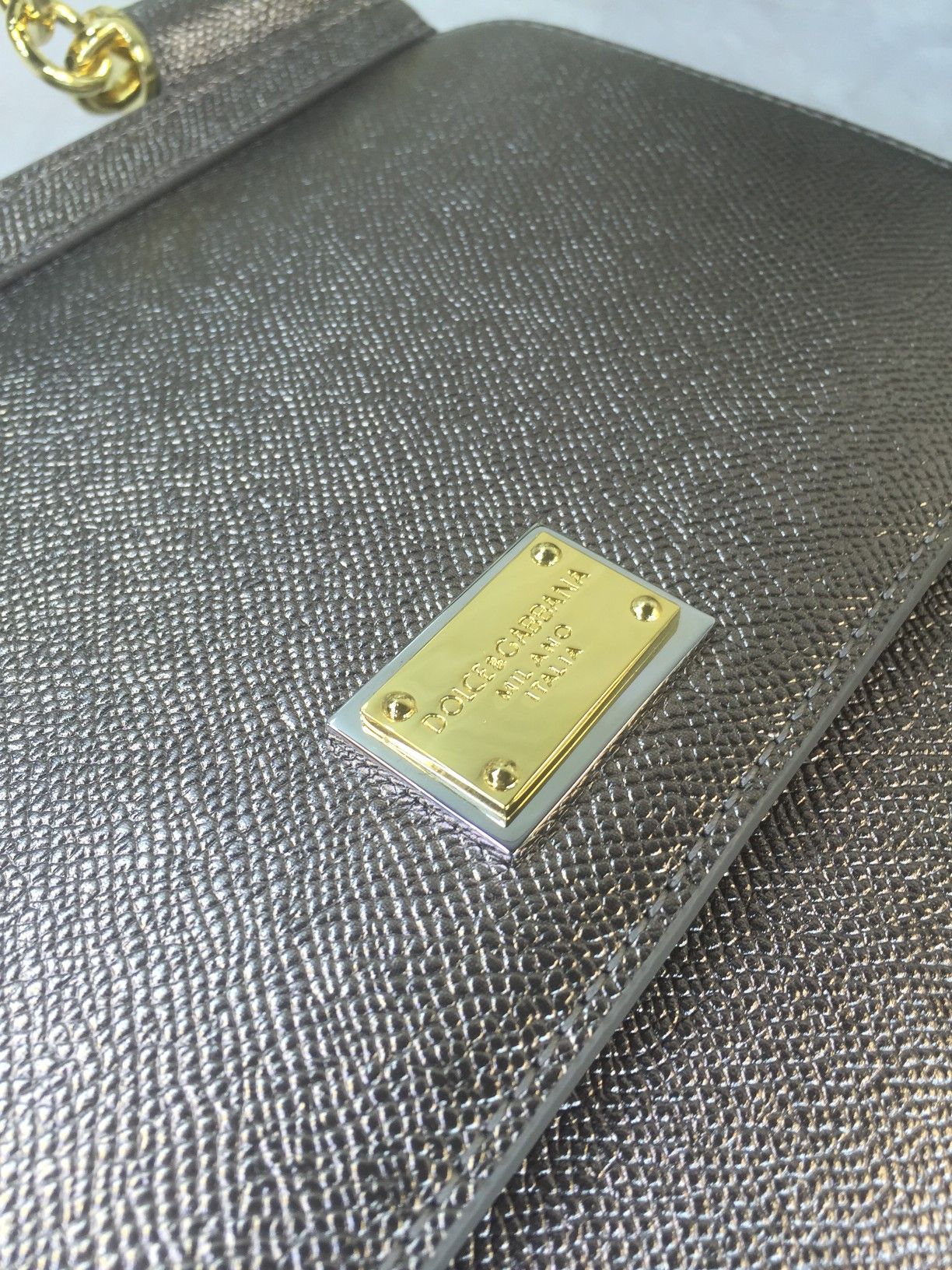Luxury Platinum Gift Bags with Imported Palm-Grained Pelt and Original Hardware - 图片 3