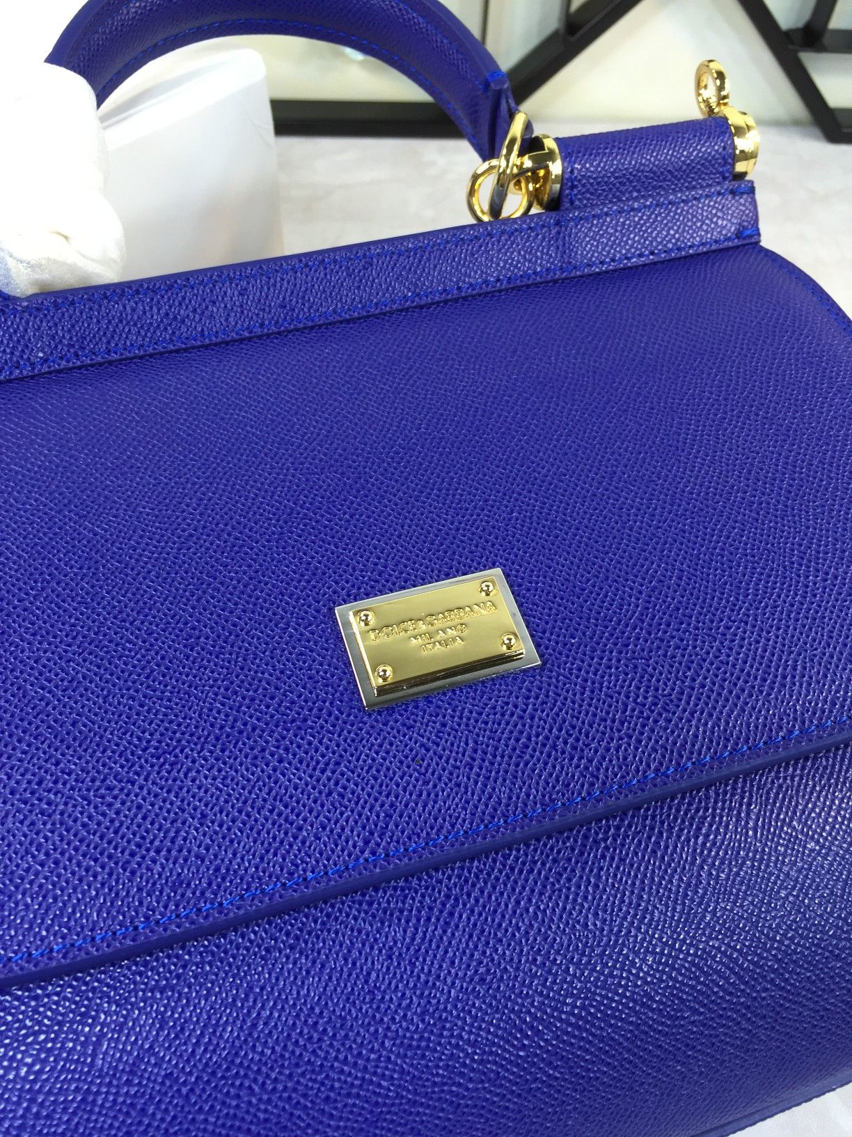 Luxury Platinum Gift Bags with Imported Palm-Grained Pelts and Original Hardware - 图片 3