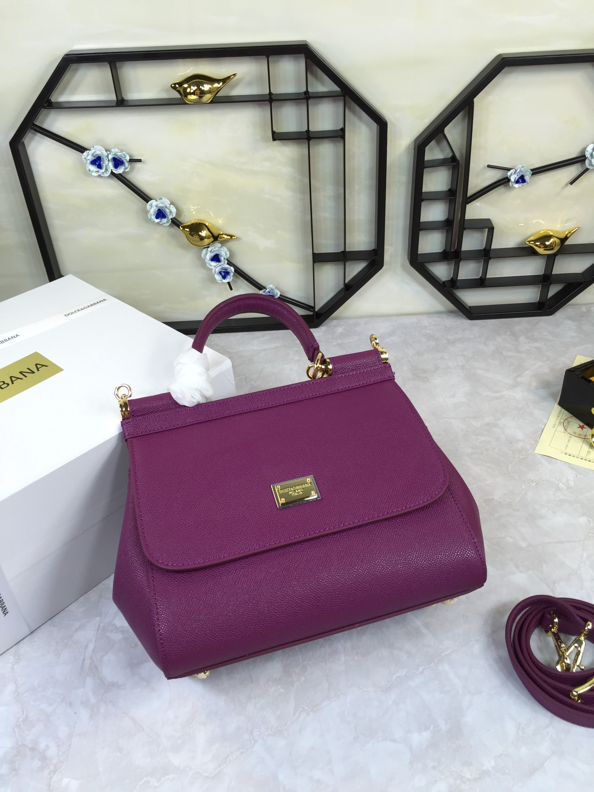 Luxury Platinum Gift Bags with Imported Palm-Grained Pelts and Original Hardware - 图片 9