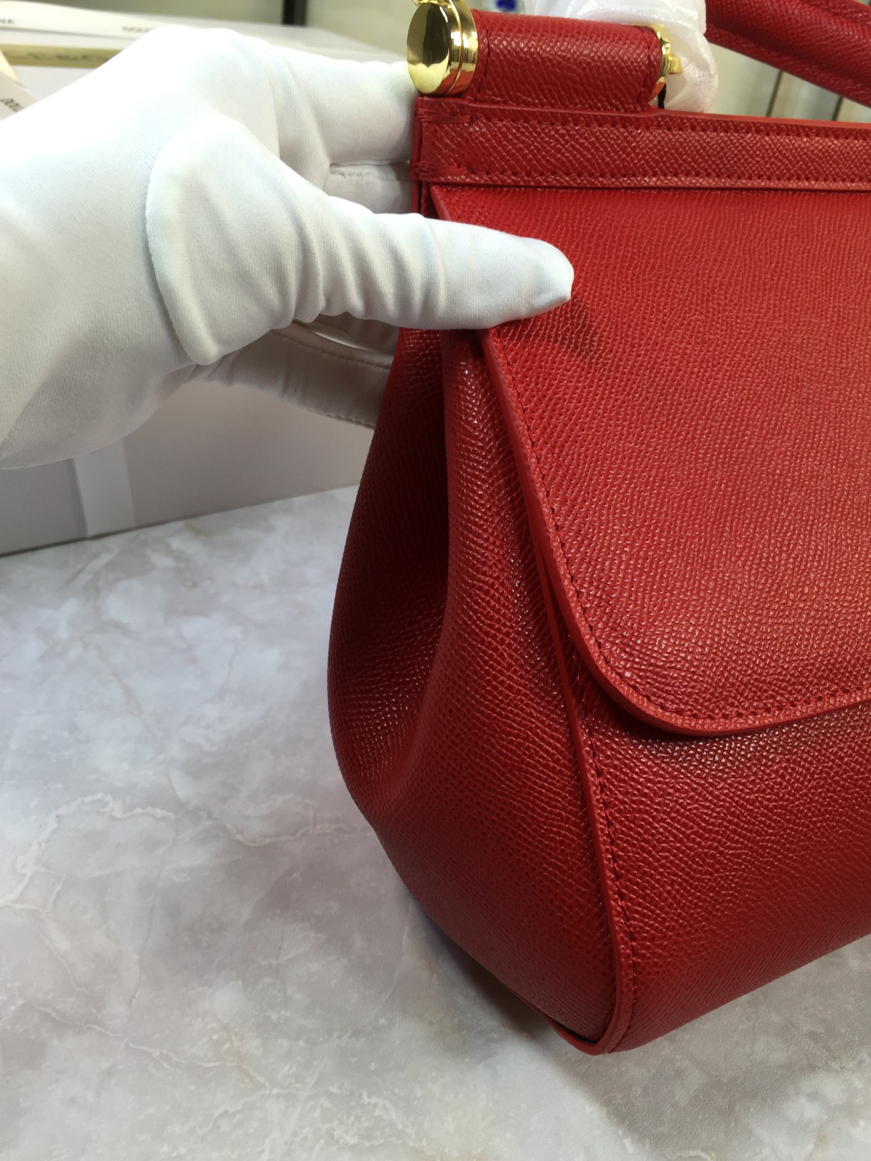Luxurious Platinum Gift Bags with Imported Palm-Grained Pelts and Original Hardware - 图片 4