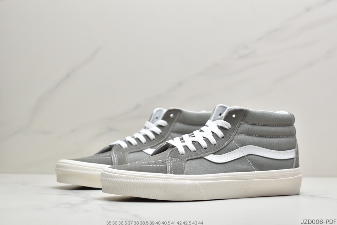 140 公司级Vans经典款sk8mid中帮灰白色板鞋byеvans 灰白色是Ⅴans中的精典之作