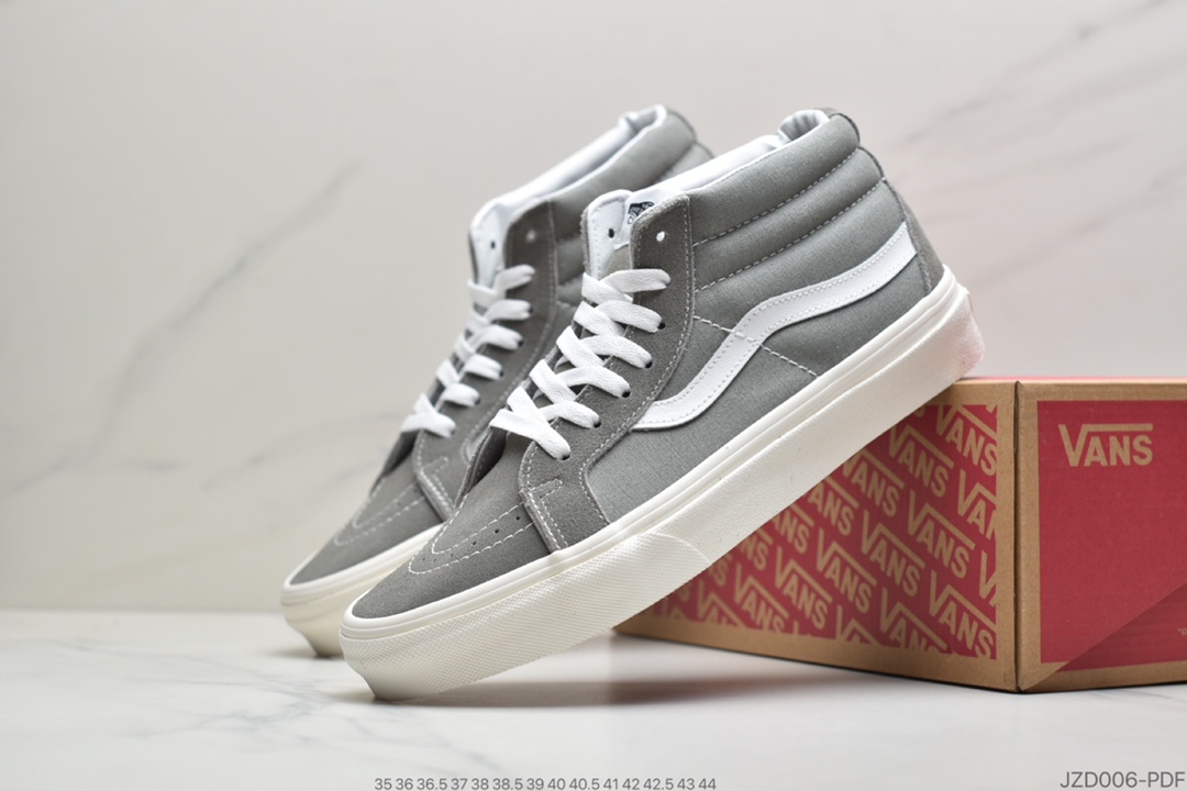 140 公司级Vans经典款sk8mid中帮灰白色板鞋byеvans 灰白色是Ⅴans中的精典之作