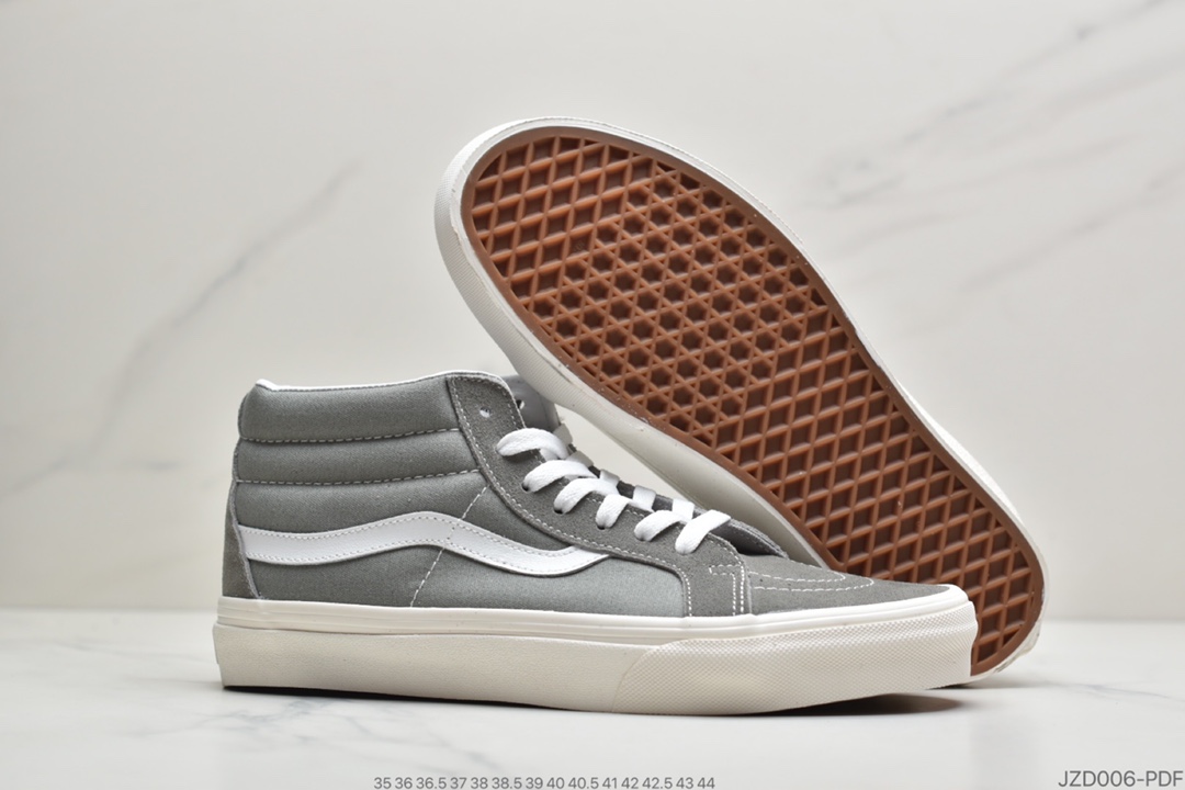 140 公司级Vans经典款sk8mid中帮灰白色板鞋byеvans 灰白色是Ⅴans中的精典之作