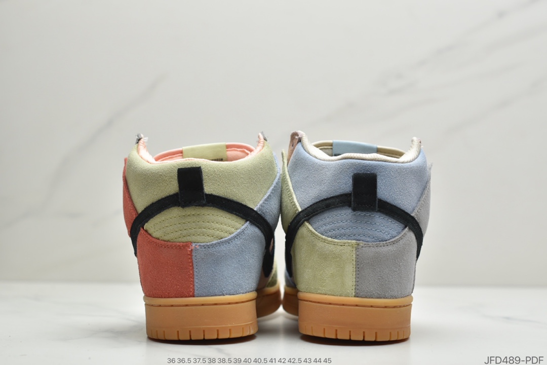 170 公司级耐克Nike SB Dunk High Pro Spectrum 彩蛋 扣篮系列复古高帮休闲运动滑板板鞋CN8345-001