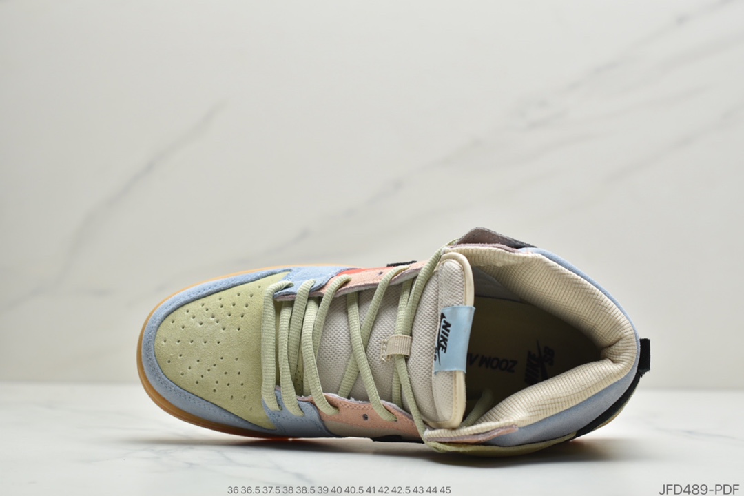 170 公司级耐克Nike SB Dunk High Pro Spectrum 彩蛋 扣篮系列复古高帮休闲运动滑板板鞋CN8345-001