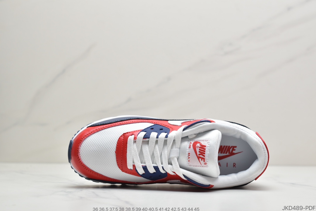160 公司级耐克 AIR MAX90 跑步鞋皮面透气气垫跑鞋休闲运动鞋