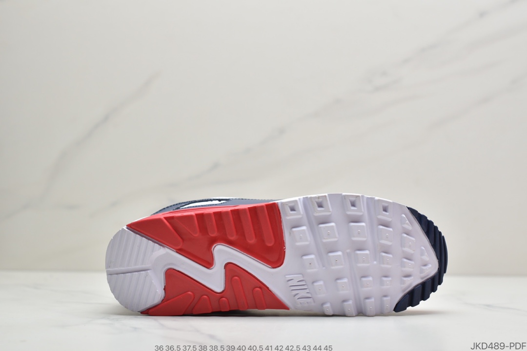 160 公司级耐克 AIR MAX90 跑步鞋皮面透气气垫跑鞋休闲运动鞋