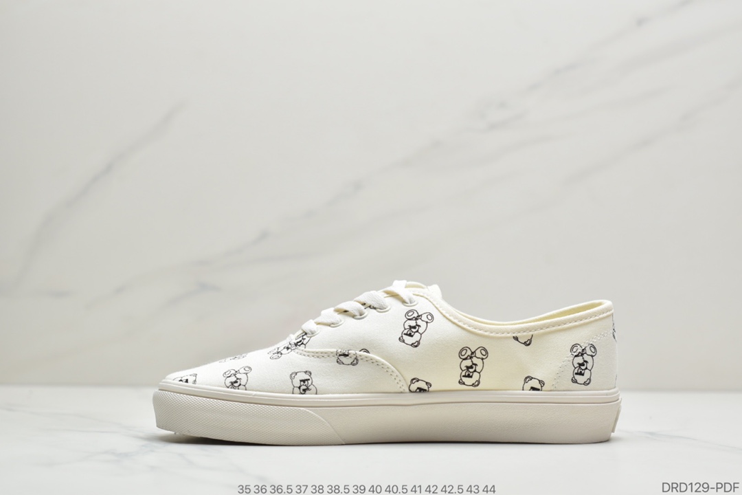 110 公司级 万斯 范斯Vans Authentic  小熊低帮帆布板鞋休闲鞋