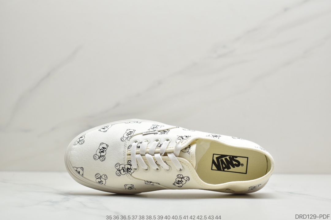 110 公司级 万斯 范斯Vans Authentic  小熊低帮帆布板鞋休闲鞋