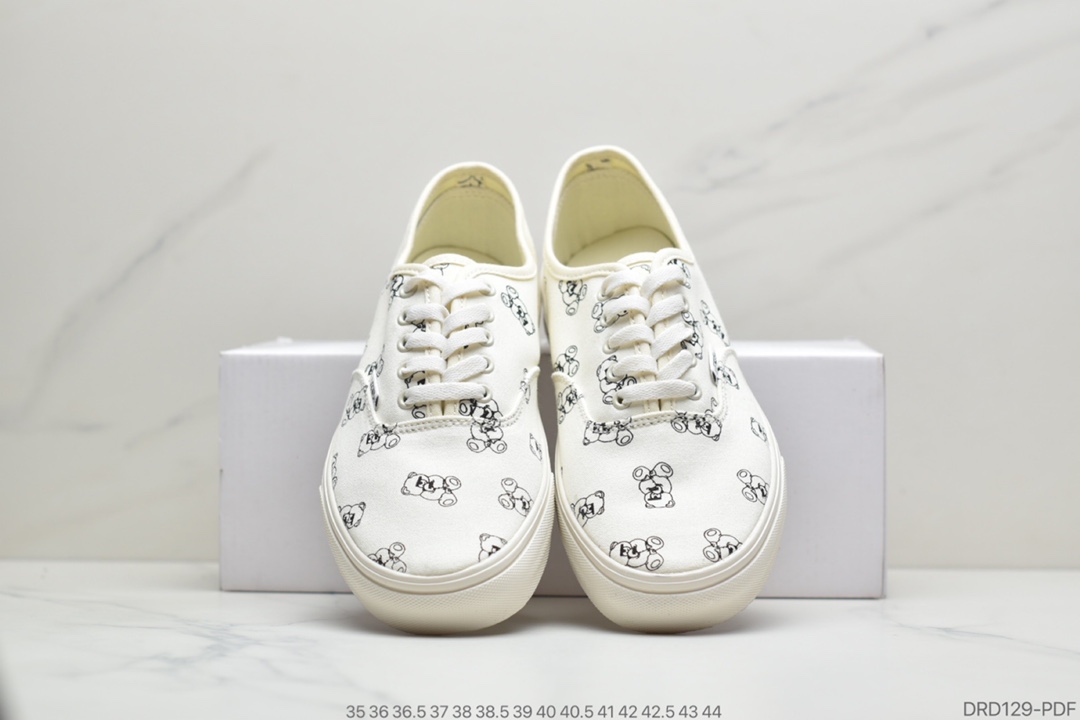110 公司级 万斯 范斯Vans Authentic  小熊低帮帆布板鞋休闲鞋