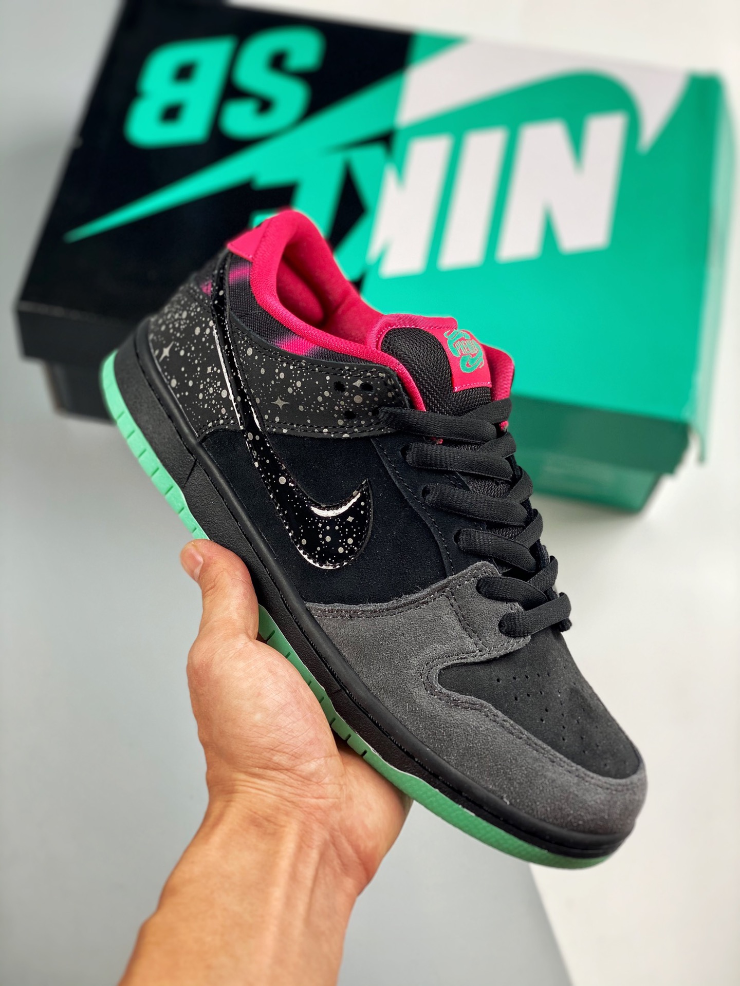 NK Dunk SB Premier Northern, negro, rosa y coco, de gran fábrica, muy recomendado👏 Material original de primera capa, …