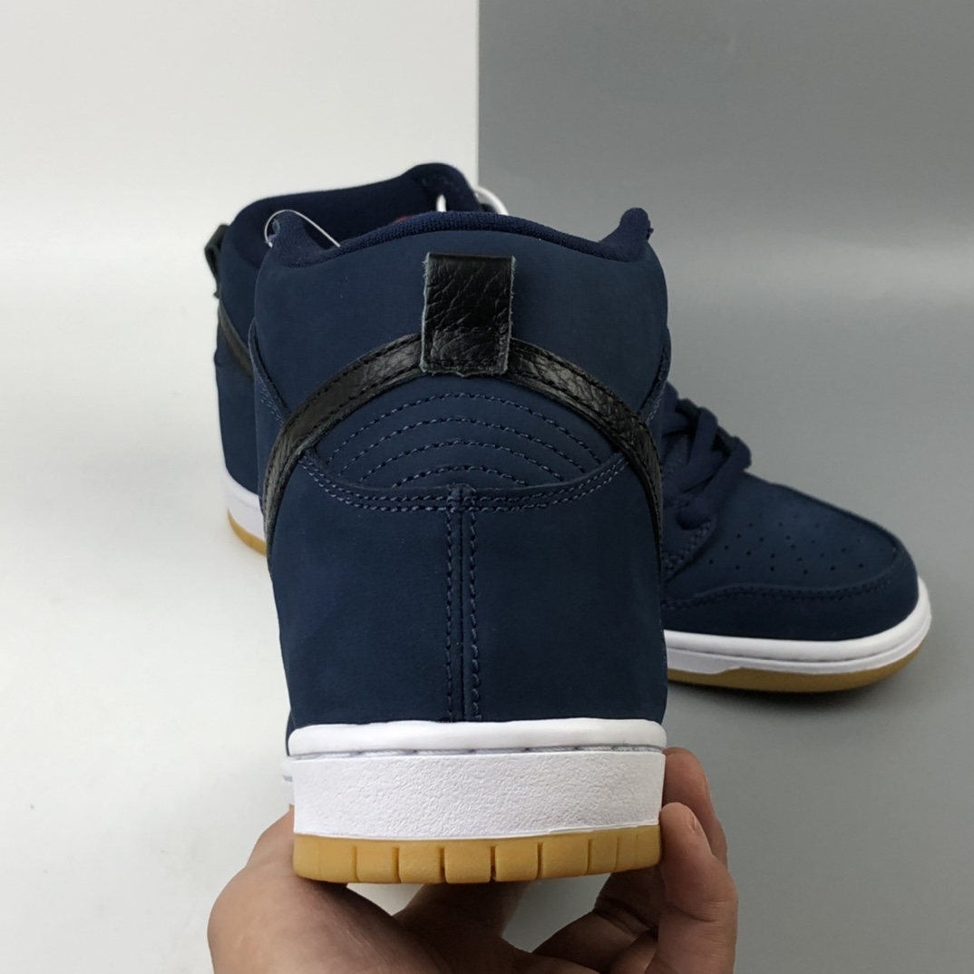 400 Nike SB Dunk High”Navy/Black-Gum”扣篮系列高帮休闲运动滑板板鞋“暗夜蓝黑生胶”CI2692-401