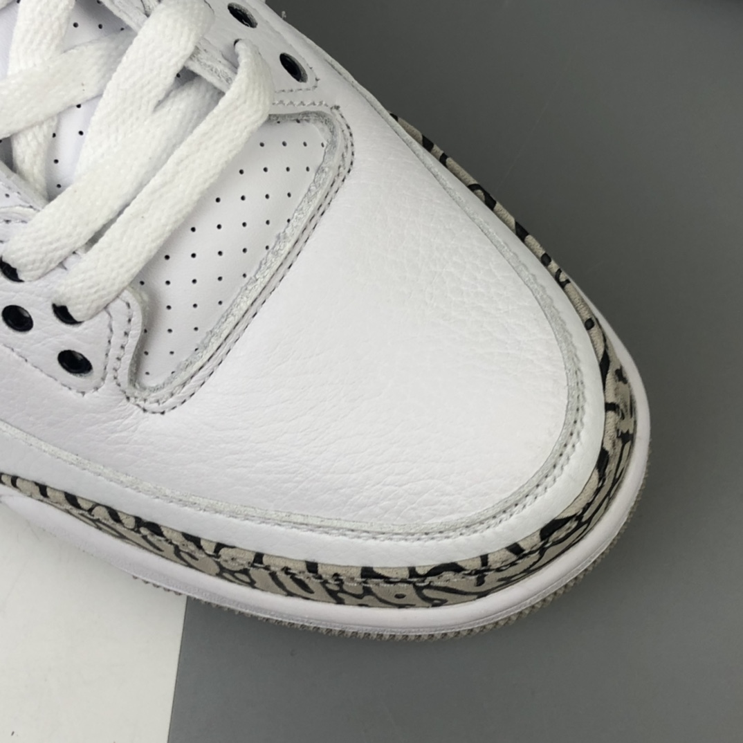 380 Air Jordan 3 UNC AJ3北蓝卡白蓝爆裂纹篮球鞋 CT8532-104