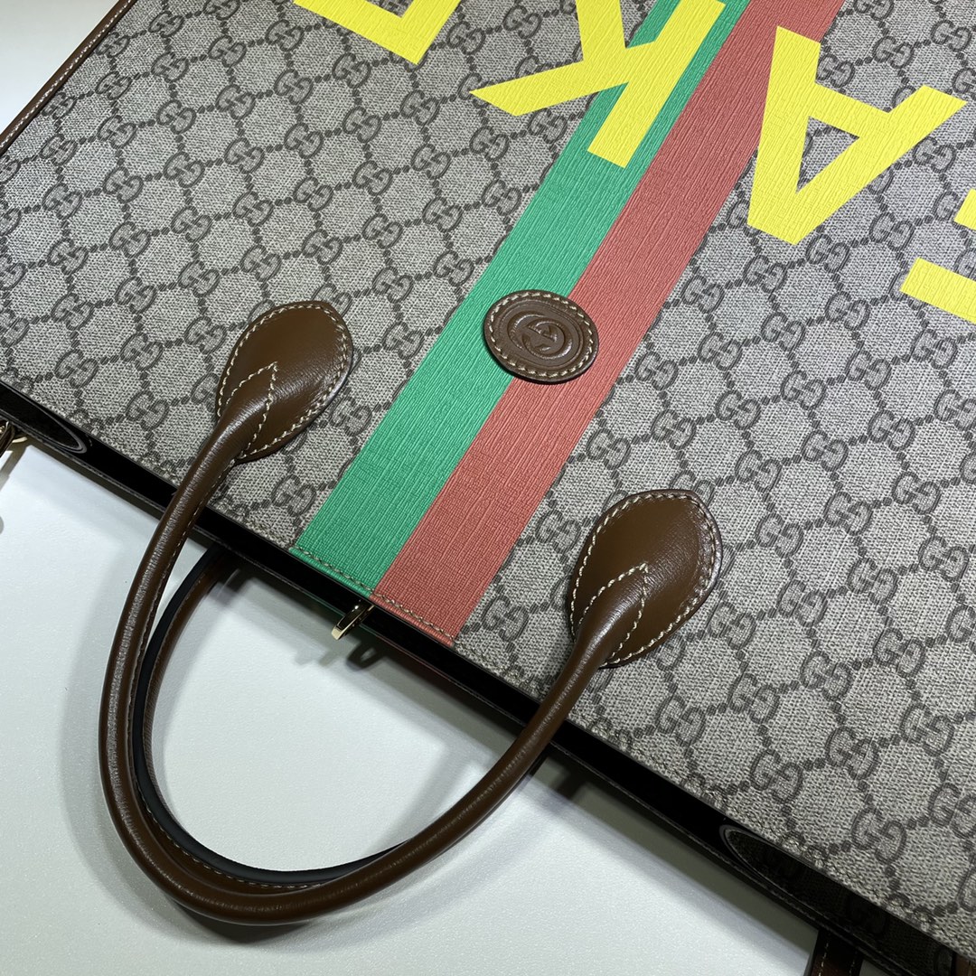 GUCCI古驰“Fake/Not”印花托特包630353