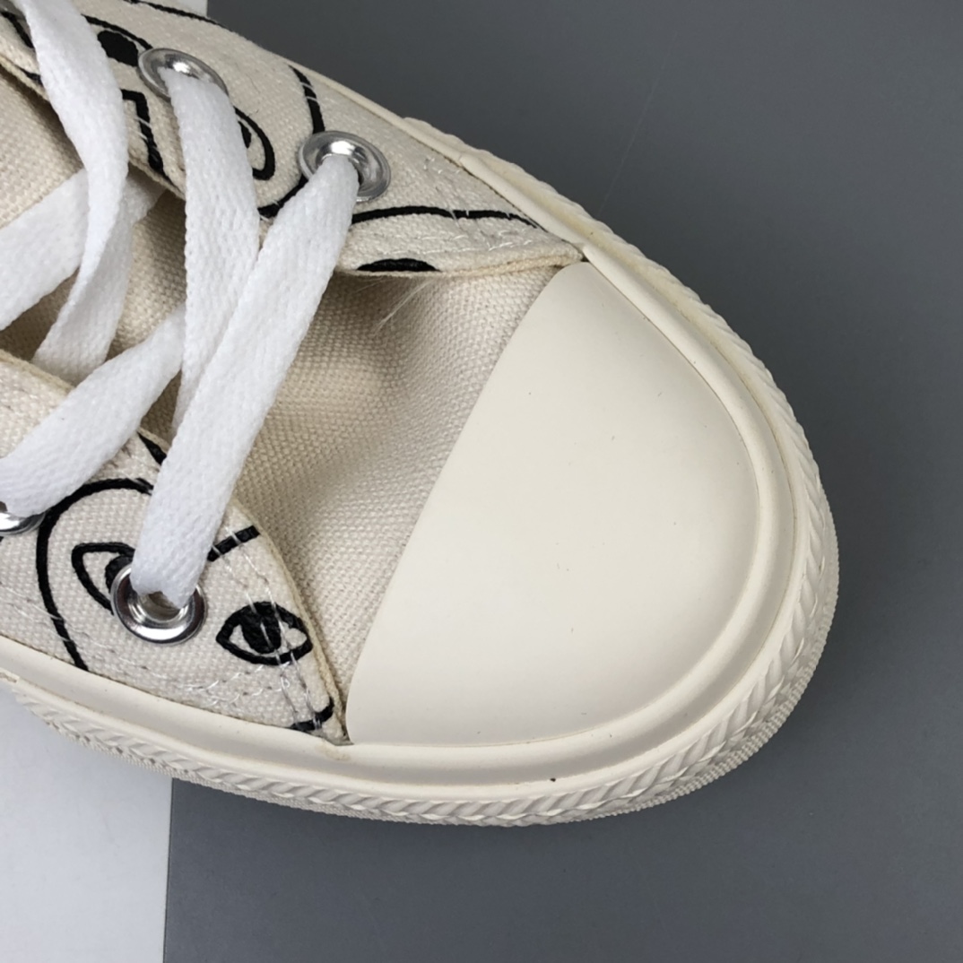 130 Converse x CDG Play x Smiley 2020匡威新款川久保玲笑脸联名日版限定款高帮板鞋 1CK811