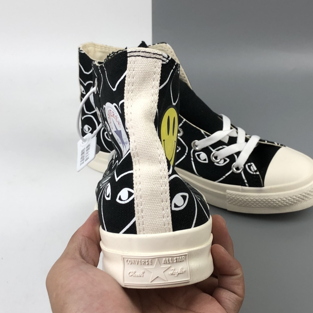 130 Converse x CDG Play x Smiley 2020匡威新款川久保玲笑脸联名日版限定款高帮板鞋 1CK810