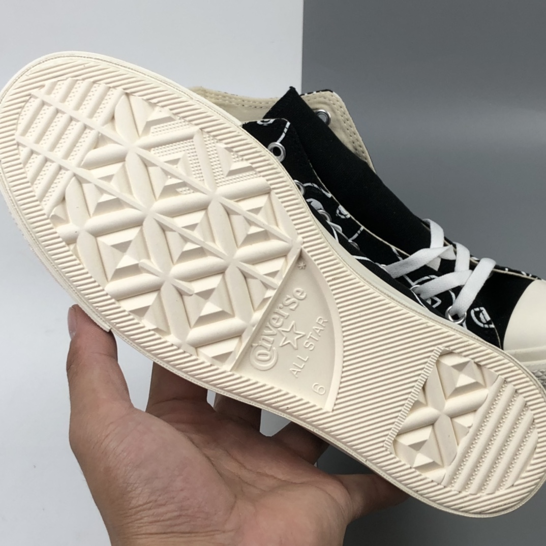 130 Converse x CDG Play x Smiley 2020匡威新款川久保玲笑脸联名日版限定款高帮板鞋 1CK810