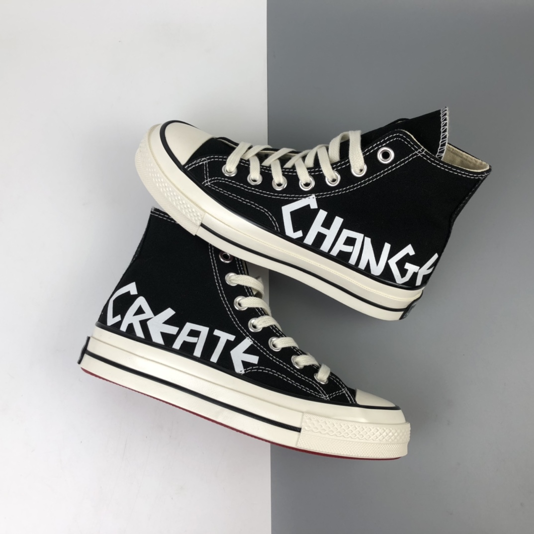 130 Converse Chuck 70 字母涂鸦高帮休闲板鞋 169765C