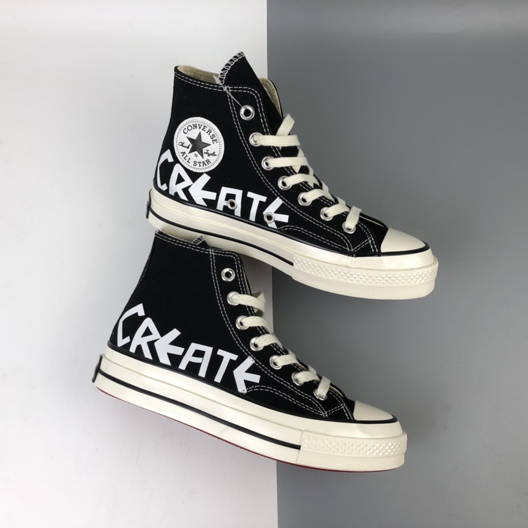 130 Converse Chuck 70 字母涂鸦高帮休闲板鞋 169765C