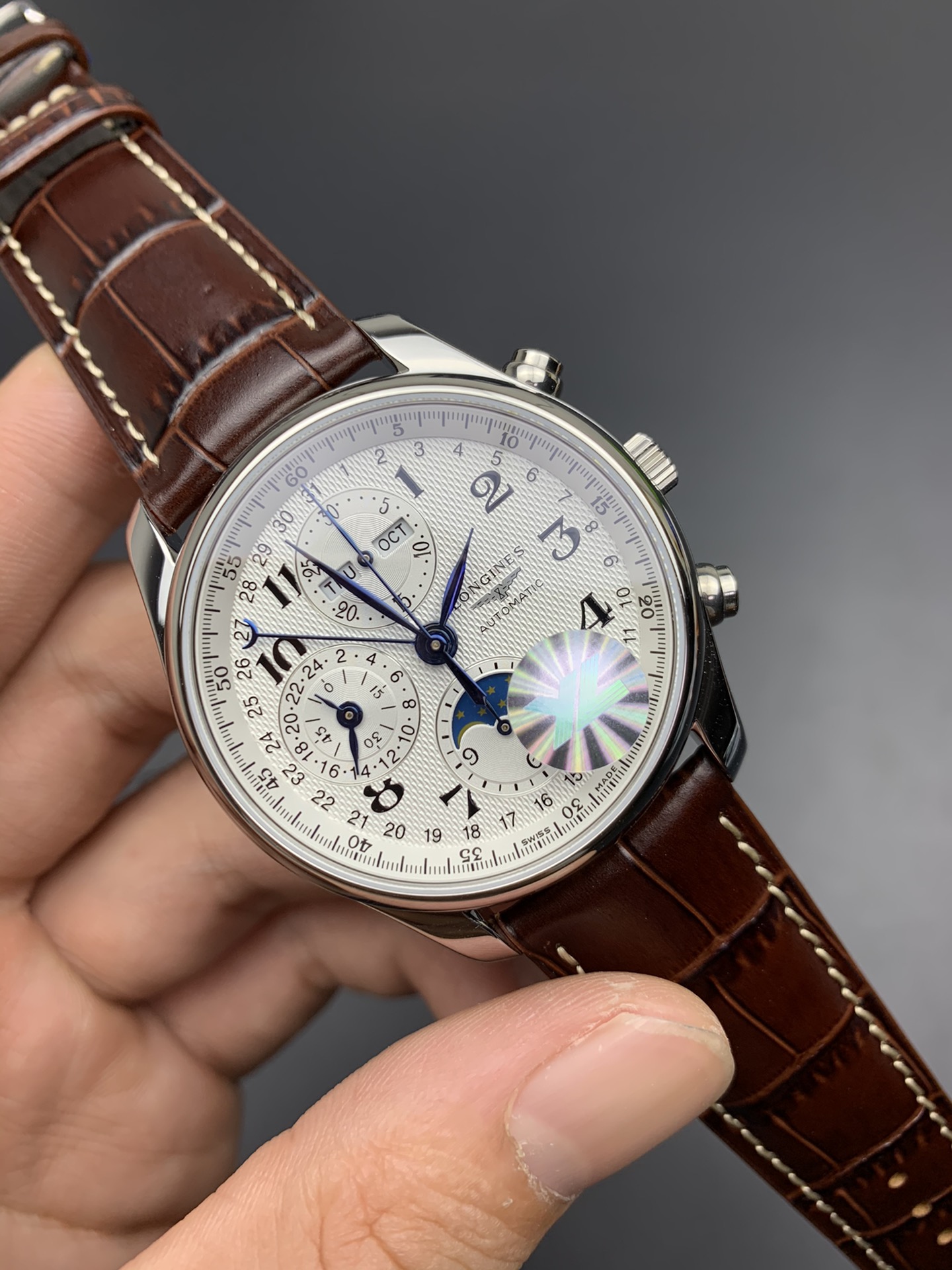 NO:944528,Yl eight-pin moon phase, real shot after shipment!  ,19860909Yl八针月相 出货实拍！,,Watch