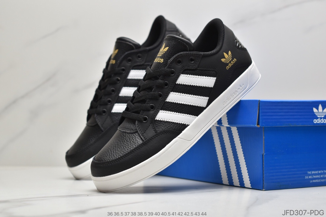 170 公司级阿迪达斯 Adidas Hardcourt Low 三叶草高帮系带耐磨舒适运动休闲板鞋FX0520