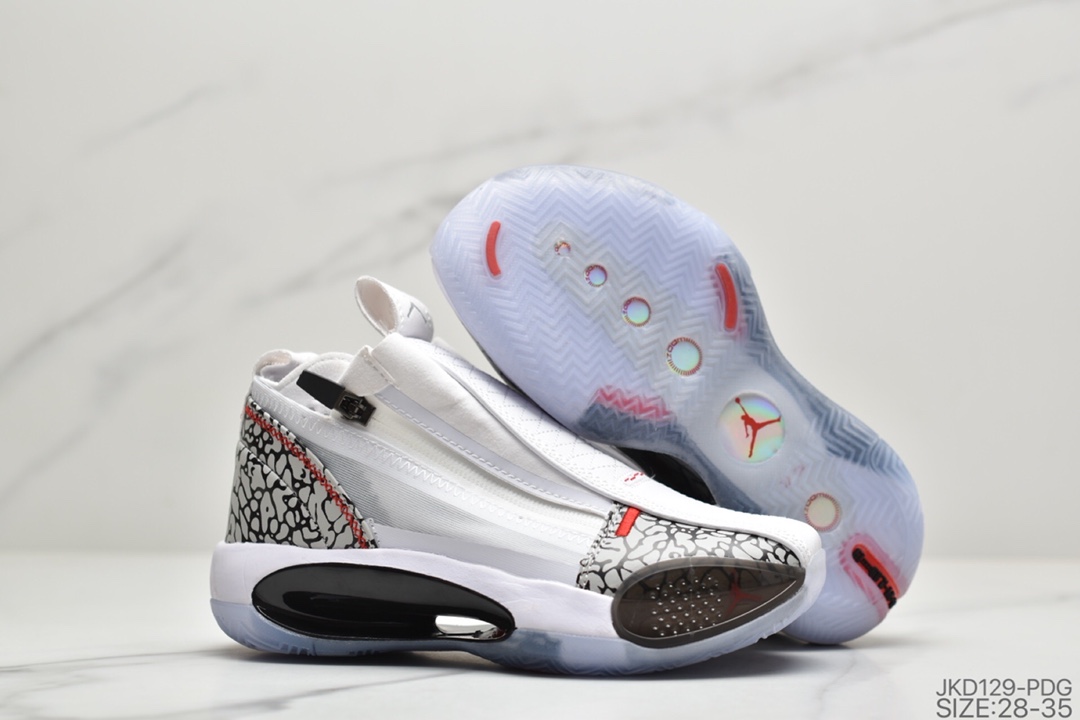 160 童鞋乔丹Air Jordan XXXIV“Eclipse”AJ34 乔34 童鞋 未来概念轻量化篮球鞋 AR3240