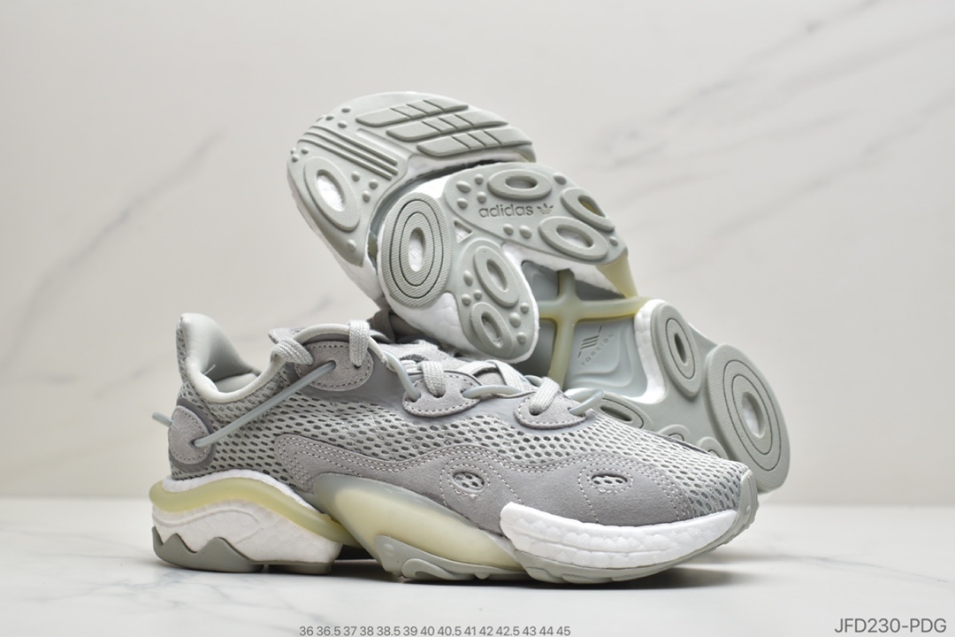 170 公司级 Adidas 阿迪达斯 Torsion X力条科技 抗扭转系列 超弹爆米花中底 水管 休闲运动复古慢跑鞋 EE4885