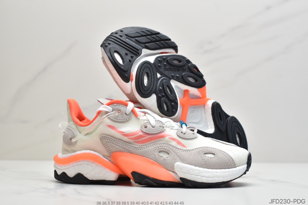170 公司级 Adidas 阿迪达斯 Torsion X力条科技 抗扭转系列 超弹爆米花中底 水管 休闲运动复古慢跑鞋 EE4885