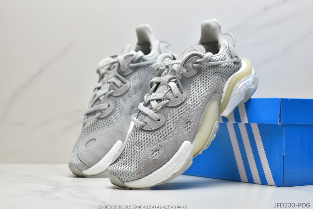170 公司级 Adidas 阿迪达斯 Torsion X力条科技 抗扭转系列 超弹爆米花中底 水管 休闲运动复古慢跑鞋 EE4885