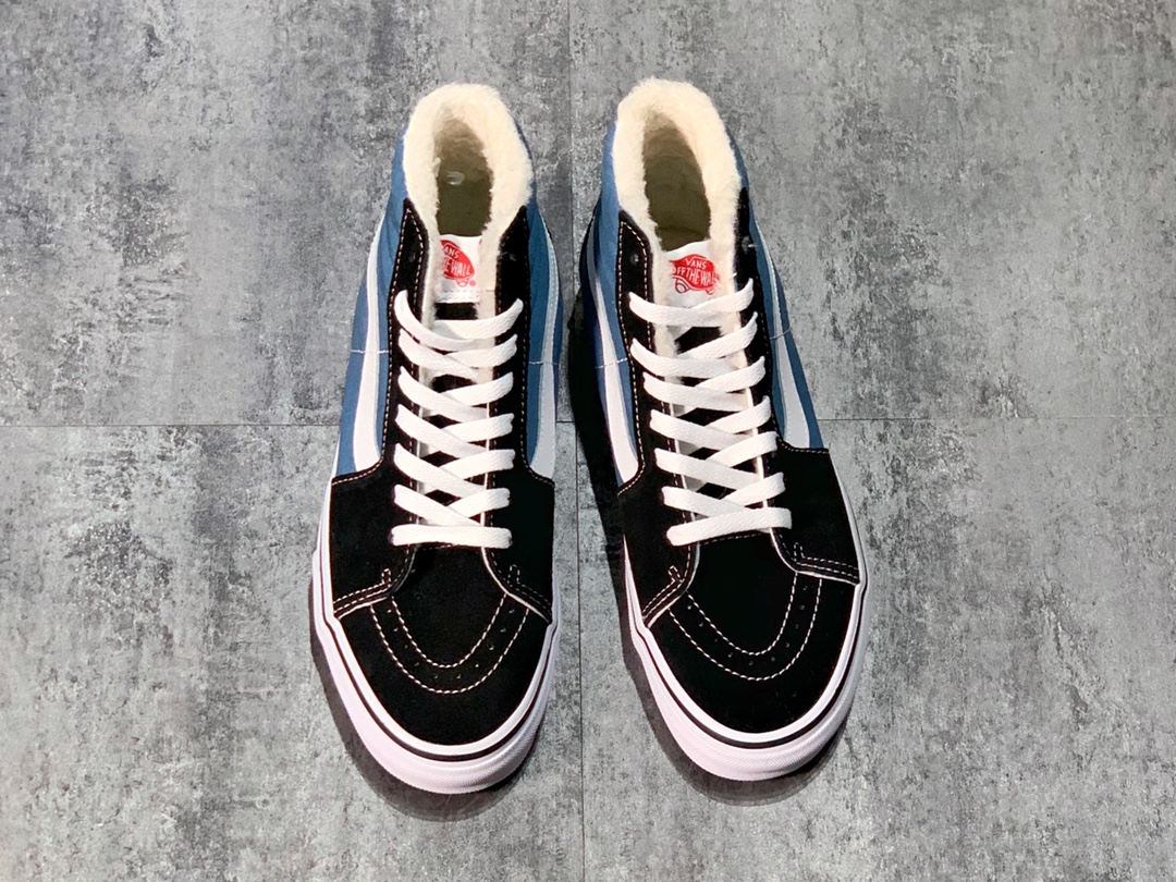 160  Vans SK8-Hi 海军蓝经典系列 加绒款