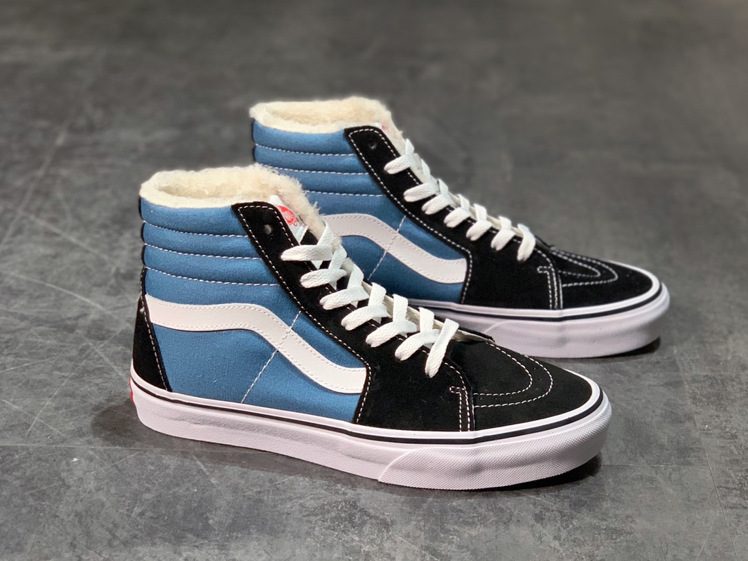 160  Vans SK8-Hi 海军蓝经典系列 加绒款