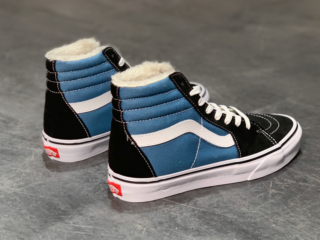 160  Vans SK8-Hi 海军蓝经典系列 加绒款