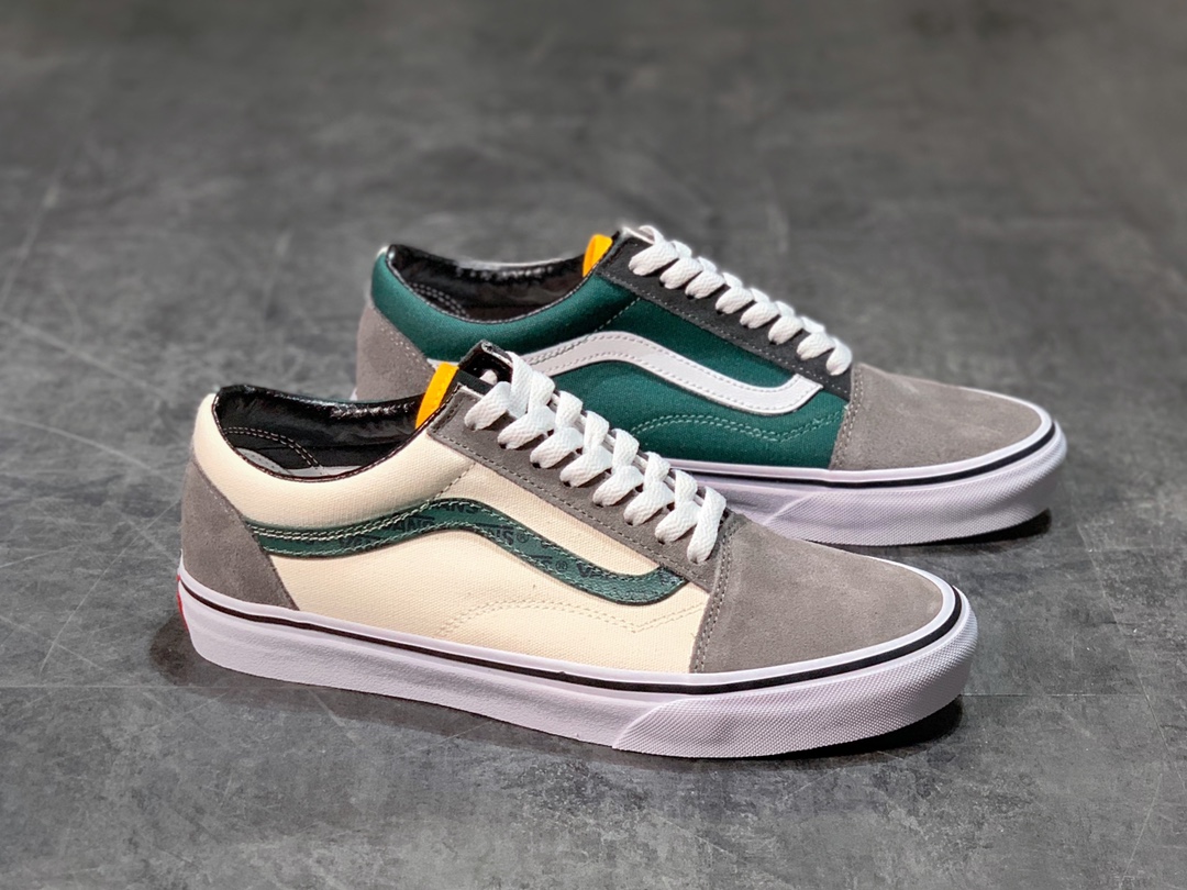 150  Vans Old Skool 秋冬新款 拼接撞色  低帮职业滑板鞋 VN0A4Bv51lB