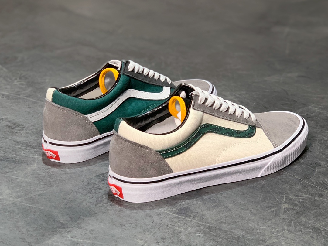 150  Vans Old Skool 秋冬新款 拼接撞色  低帮职业滑板鞋 VN0A4Bv51lB