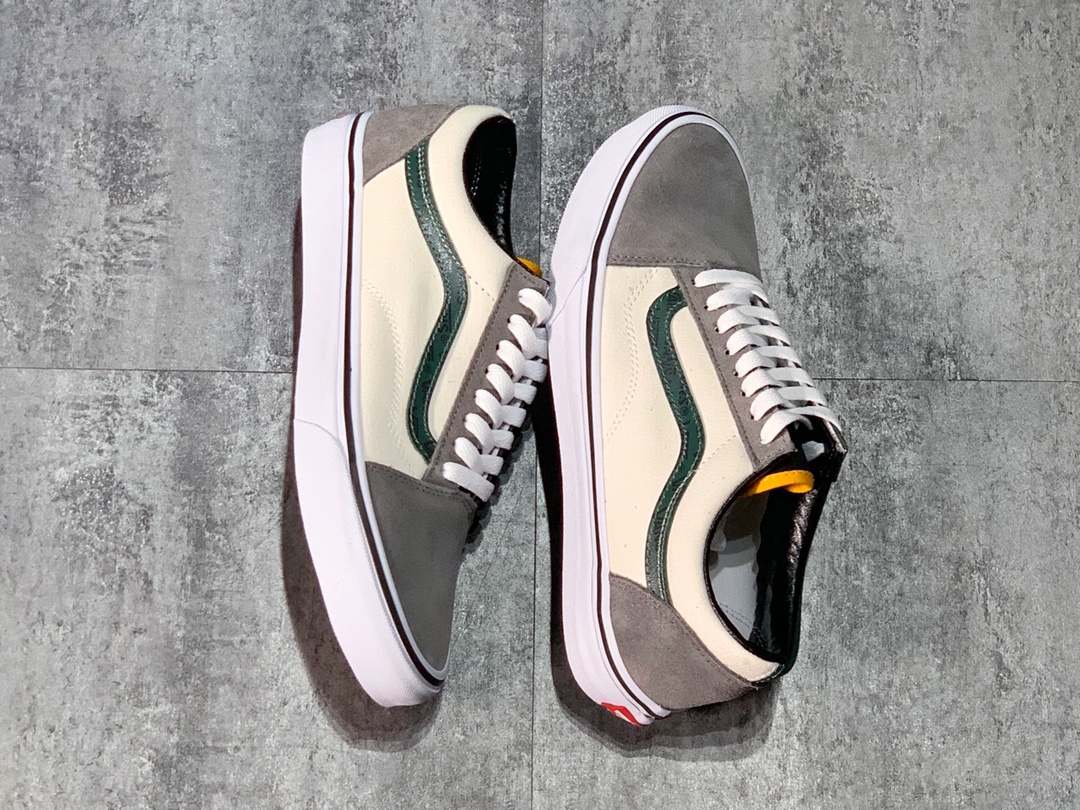 150  Vans Old Skool 秋冬新款 拼接撞色  低帮职业滑板鞋 VN0A4Bv51lB