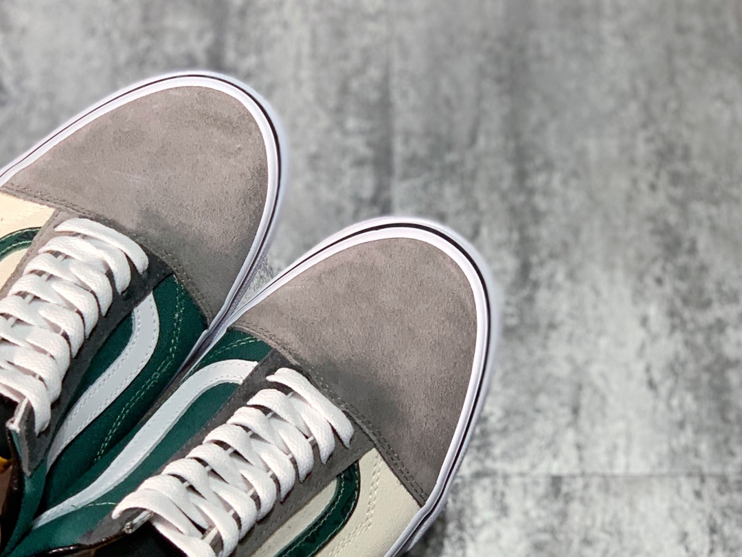 150  Vans Old Skool 秋冬新款 拼接撞色  低帮职业滑板鞋 VN0A4Bv51lB