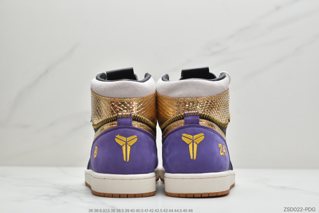 310 公司级Union x Air Jordan 1 High “Mamba”曼巴 紫金 AJ1乔丹一代科比纪念款 高帮  555088-171