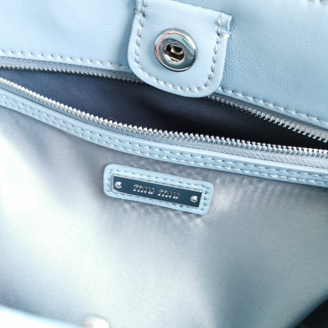 MIUMIU缪缪顶级进口CIoquel软羊皮新款水晶链钻包5BA067