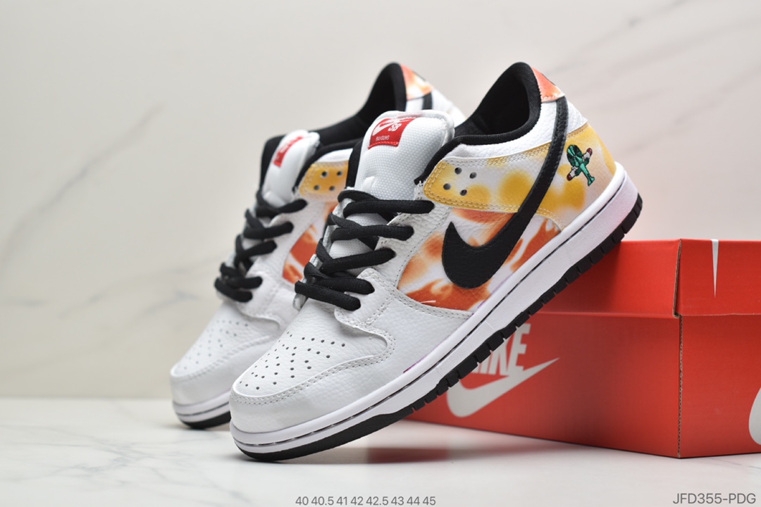 170 公司级耐克 Nike Sb Dunk Low Pro 联名扣篮系列复古低帮休闲运动滑板板鞋BQ6382-101