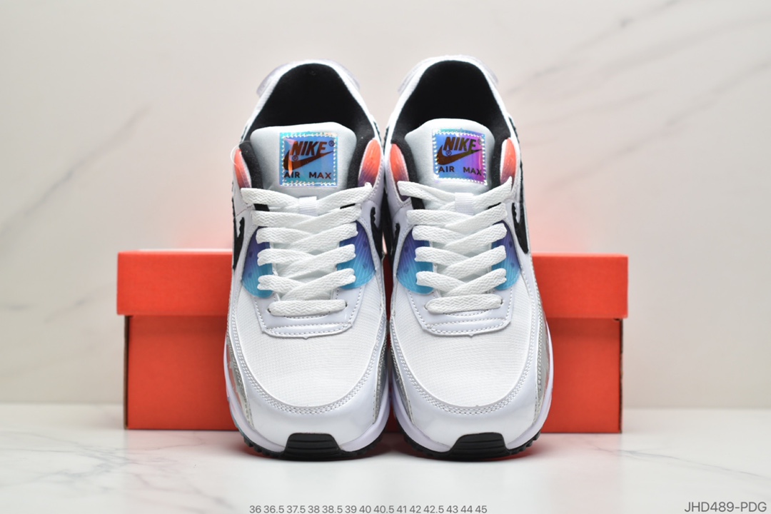 180耐克Nike Air Max 90”Have A Good Game“白银LOL电玩像素钩子””复古气垫百搭休闲运动慢跑鞋 DC0832-101