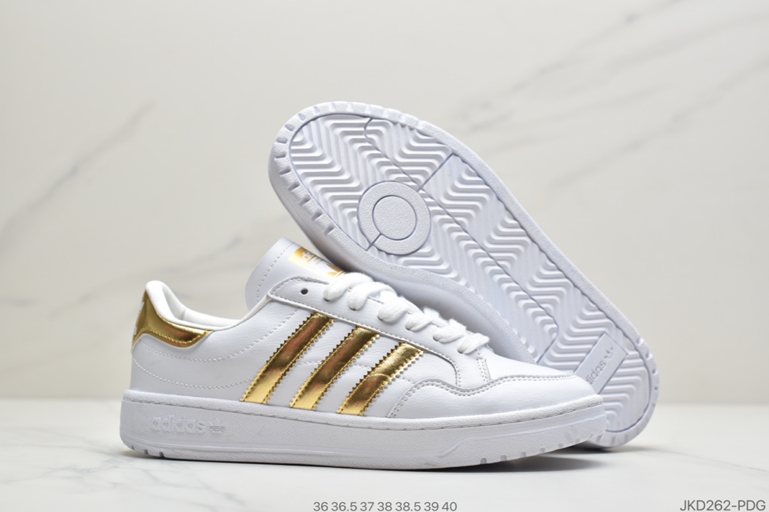 160 公司级阿迪达斯Adidas Team Court 复古百搭简约运动风 EF6054